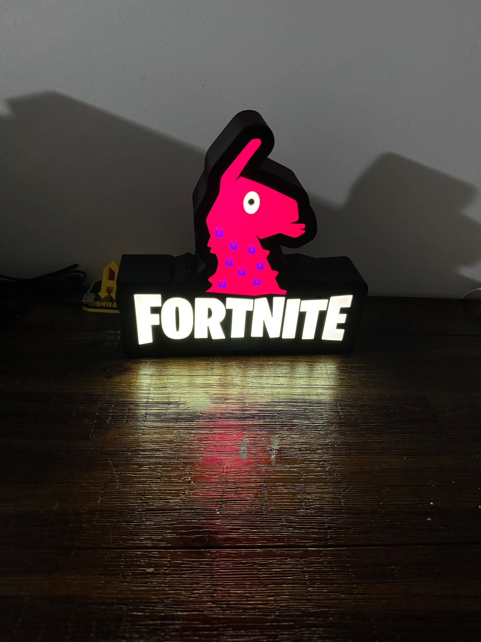 Fortnite Llama Nightlight, LED - USB powered With Wall Or Desk Mount