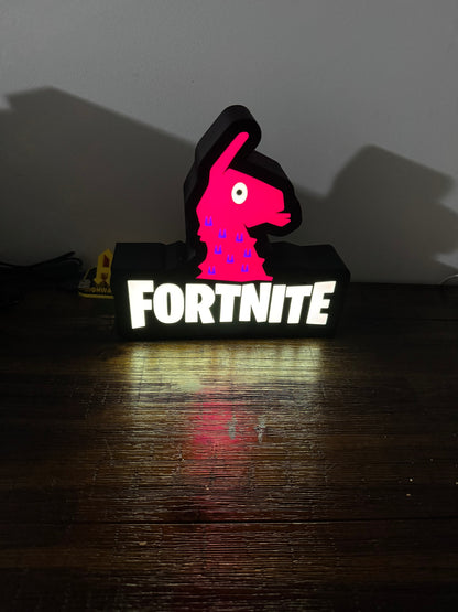 Fortnite Llama Nightlight, LED - USB powered With Wall Or Desk Mount