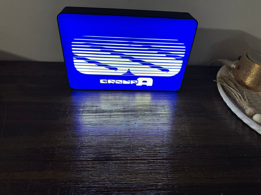 Holden: Group A - SS - Commodore - Blue Light Up Artwork / LED Wall Art / Sign