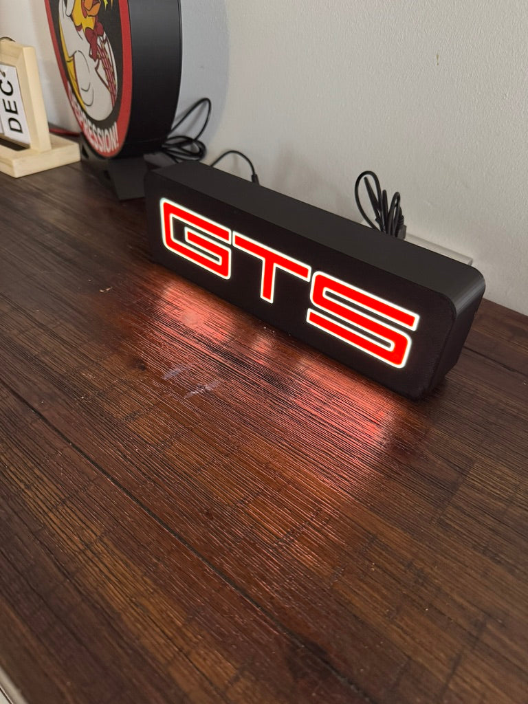 Holden Commodore GTS Badge - LED Light Up Sign / Illuminated Wall Art