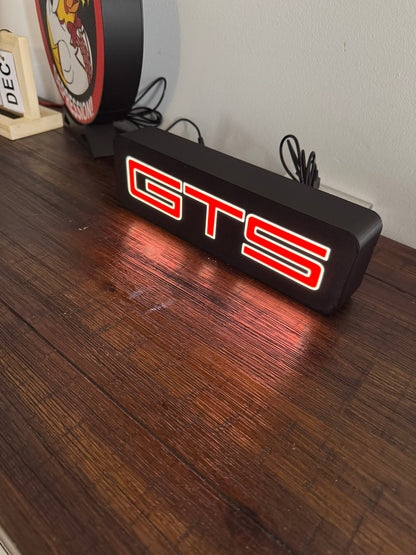 Holden Commodore GTS Badge - LED Light Up Sign / Illuminated Wall Art