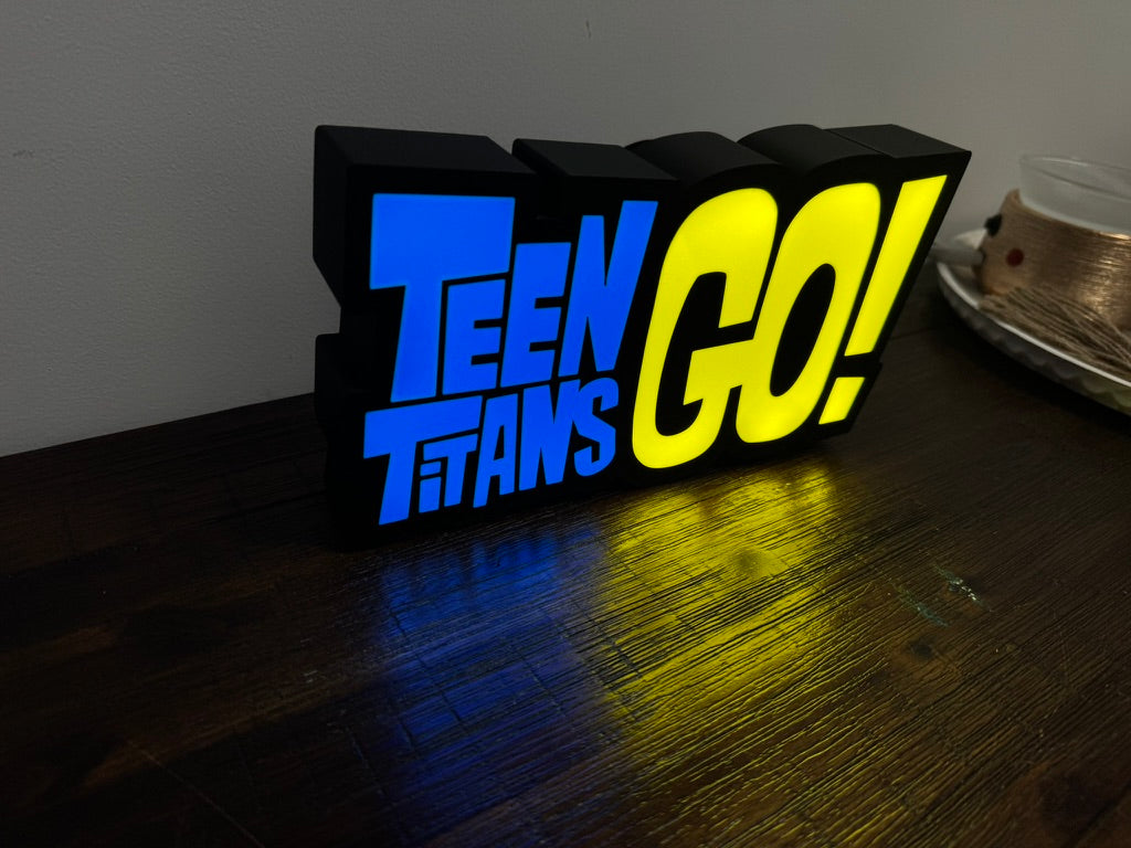 Teen Titans Go! - Light Up Sign - LED Display Illuminated Wall Art