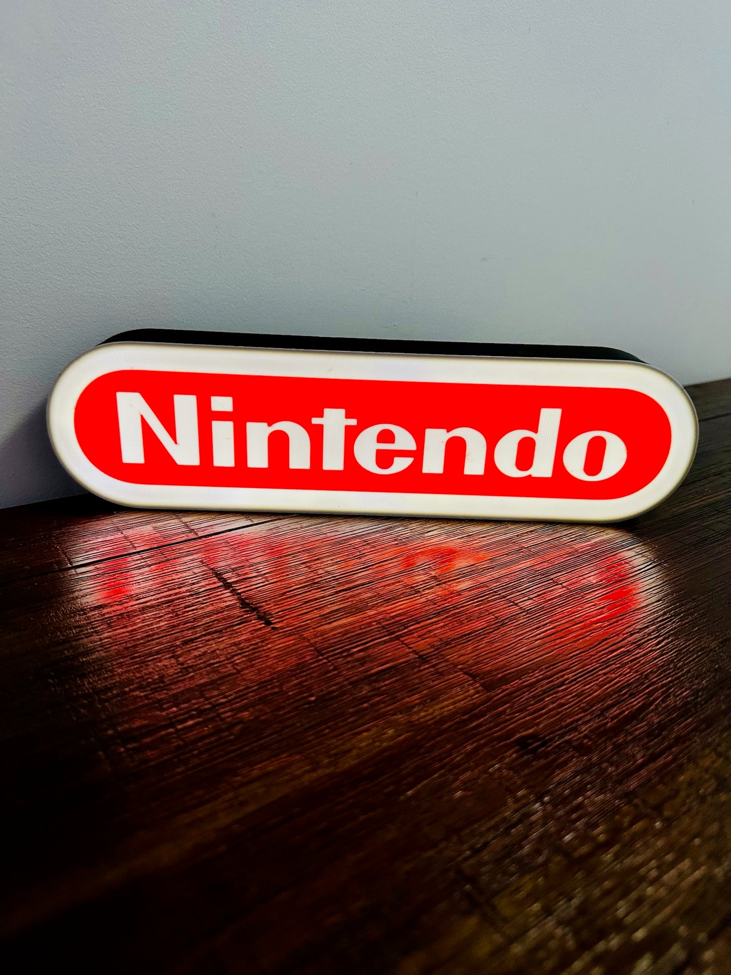 Nintendo Logo LED Light-Up Display Sign - Illuminate Your Gaming Space! 🎮