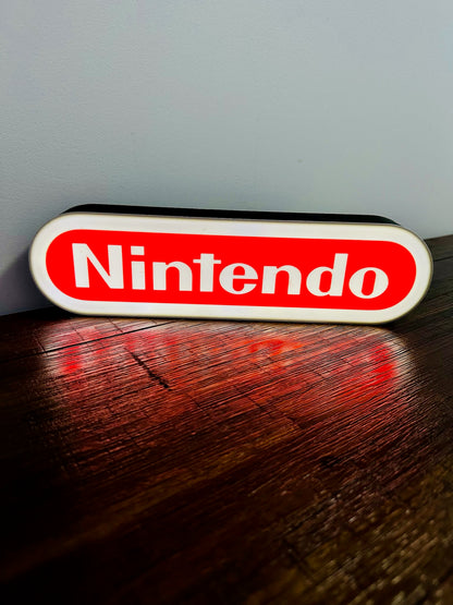 Nintendo Logo LED Light-Up Display Sign - Illuminate Your Gaming Space! 🎮