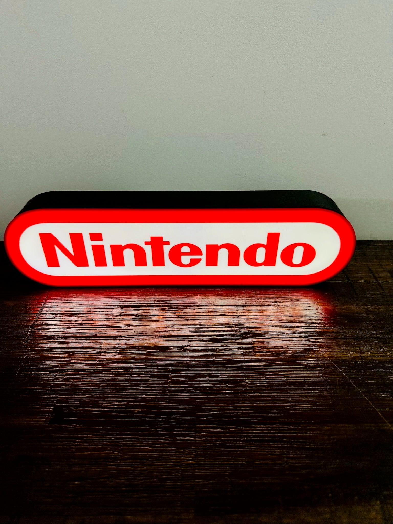 Nintendo Logo LED Light-Up Display Sign - Illuminate Your Gaming Space! 🎮