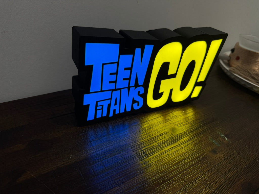Teen Titans Go! - Light Up Sign - LED Display Illuminated Wall Art