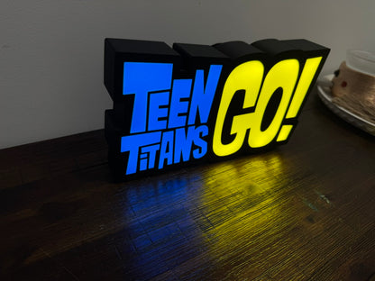Teen Titans Go! - Light Up Sign - LED Display Illuminated Wall Art