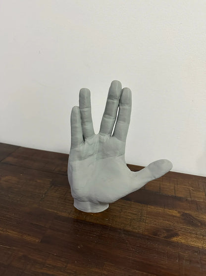 Spock Vulcan Salute Hand Pose Model - 20cm Tall - Michael's 3D World