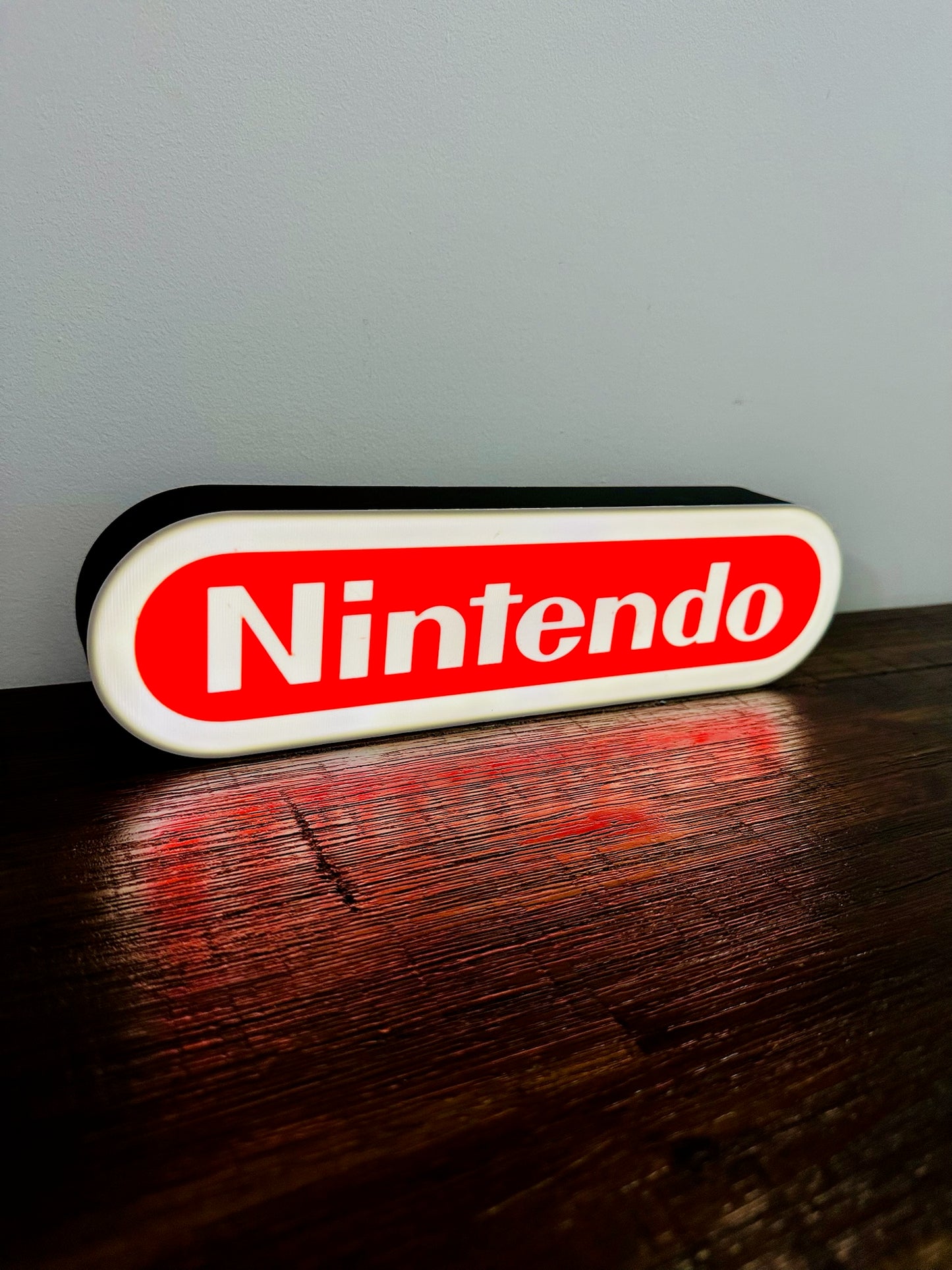 Nintendo Logo LED Light-Up Display Sign - Illuminate Your Gaming Space! 🎮