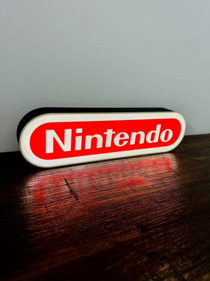 Nintendo Logo LED Light-Up Display Sign - Illuminate Your Gaming Space! 🎮