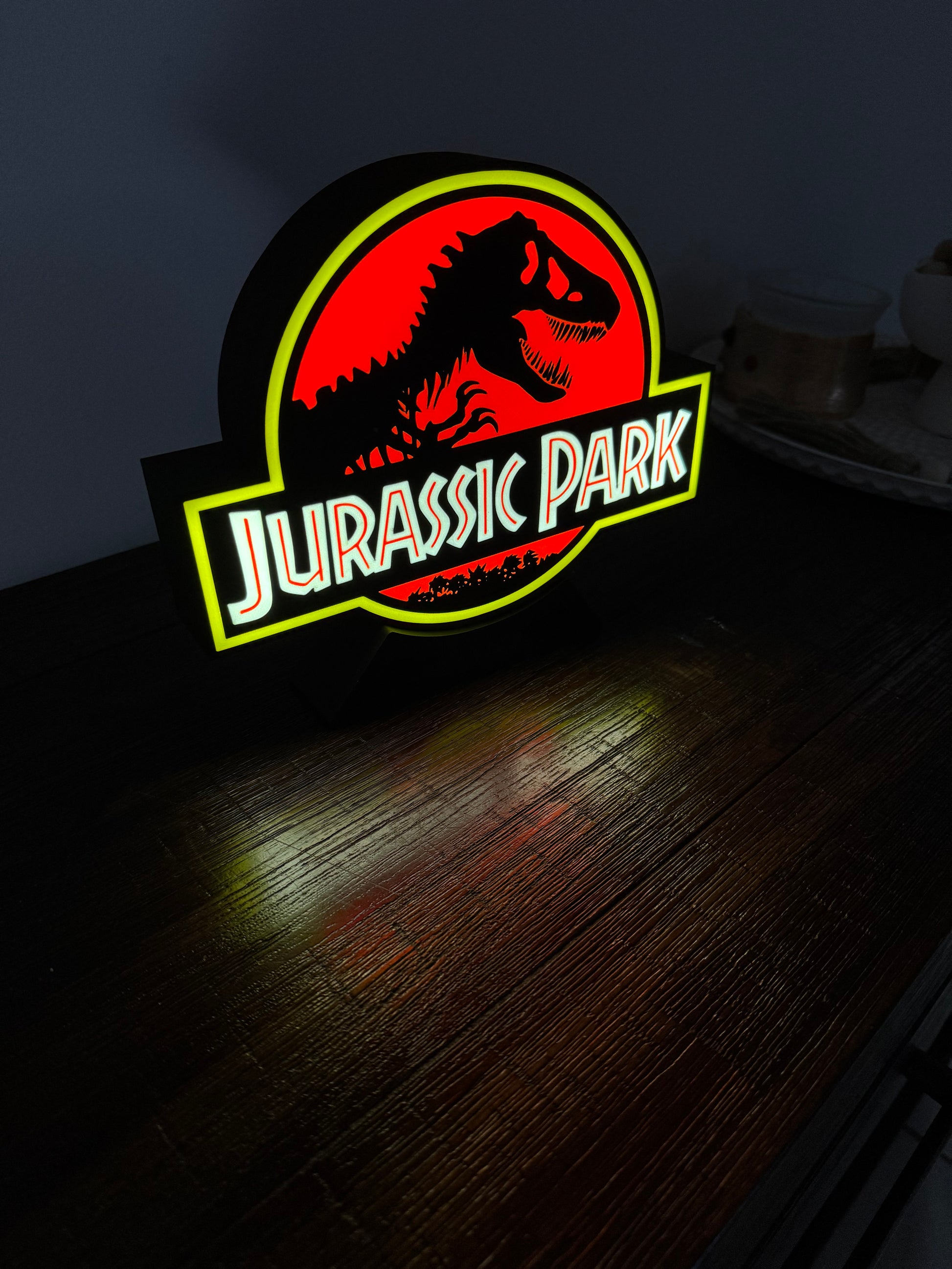 Jurassic Park - Unique Light Up Wall Art/Logo