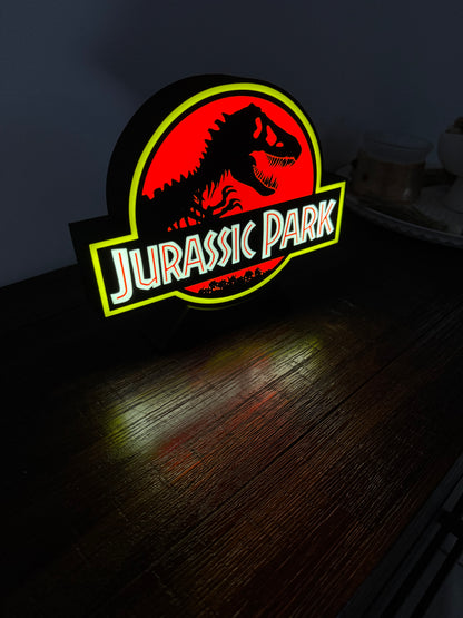 Jurassic Park - Unique Light Up Wall Art/Logo