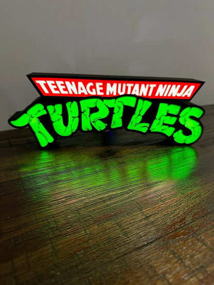 TMNT - Teenage Mutant Ninja Turtles - Logo - Night Light / Light Box / Light Up Wall Art - Michael's 3D World
