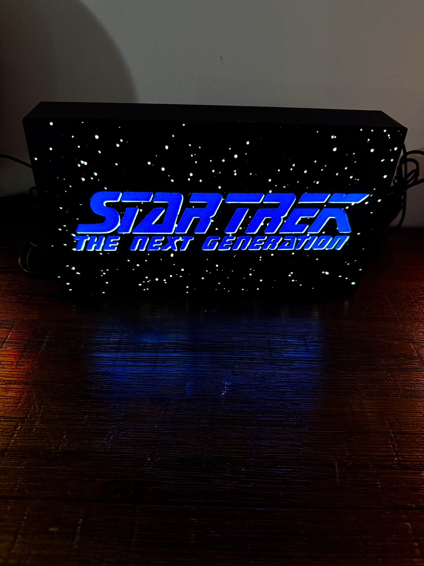 StarTrek: The Next Generation TNG - LED Light Up Artwork / Illuminated Wall Art / LED Display Sign