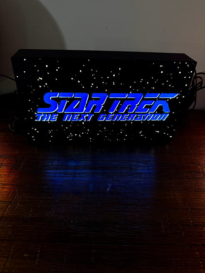 StarTrek: The Next Generation TNG - LED Light Up Artwork / Illuminated Wall Art / LED Display Sign