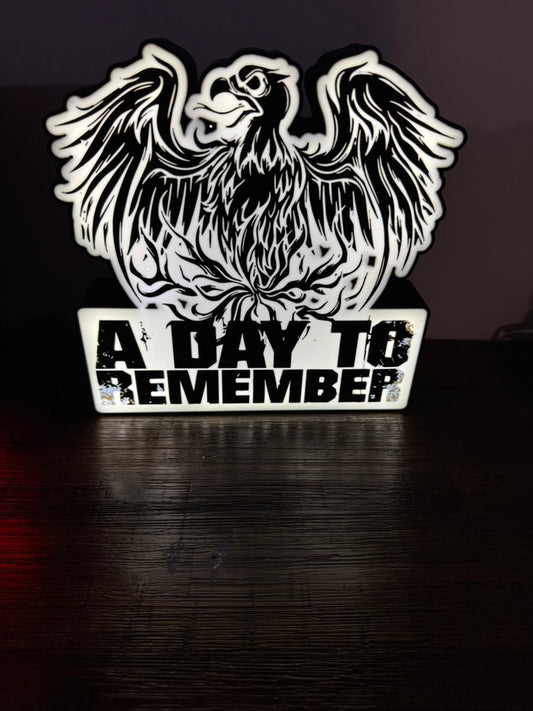 ADTR - A Day To Remember Phoenix Band Logo - LED Light / Light Up Wall Art