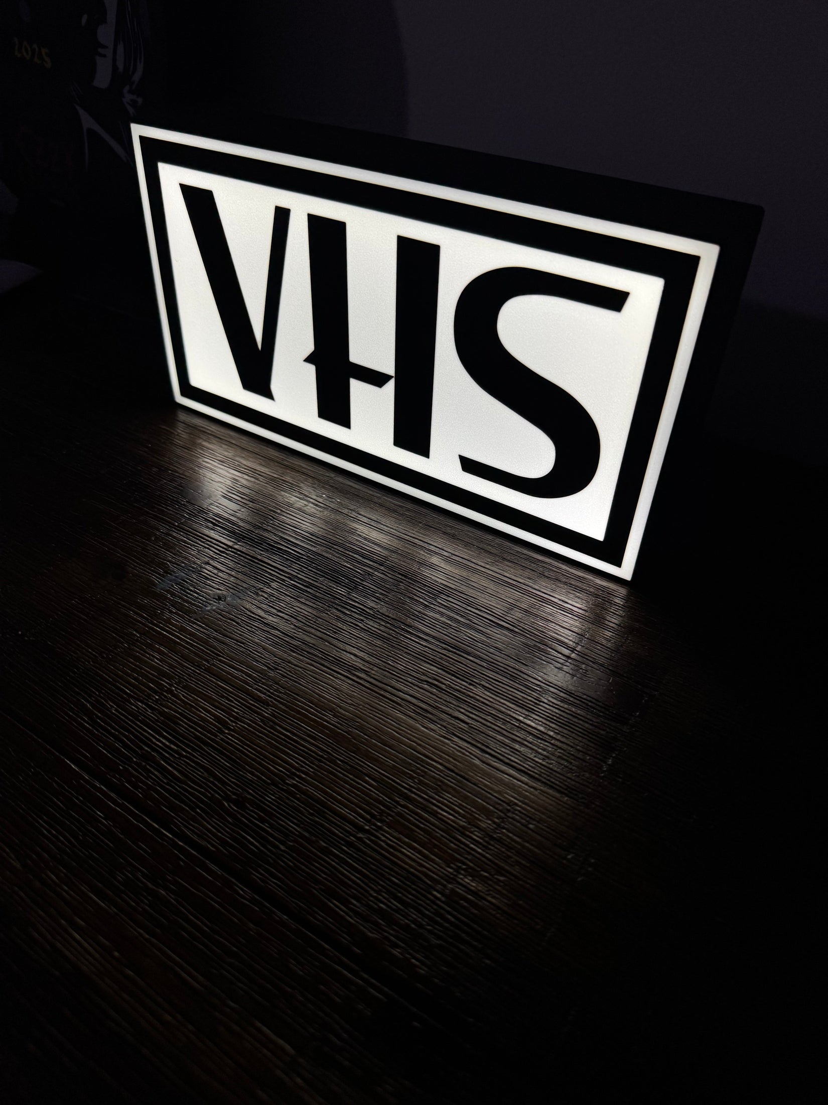 VHS Video Tape Logo - LED Light Up Logo/Wall Art