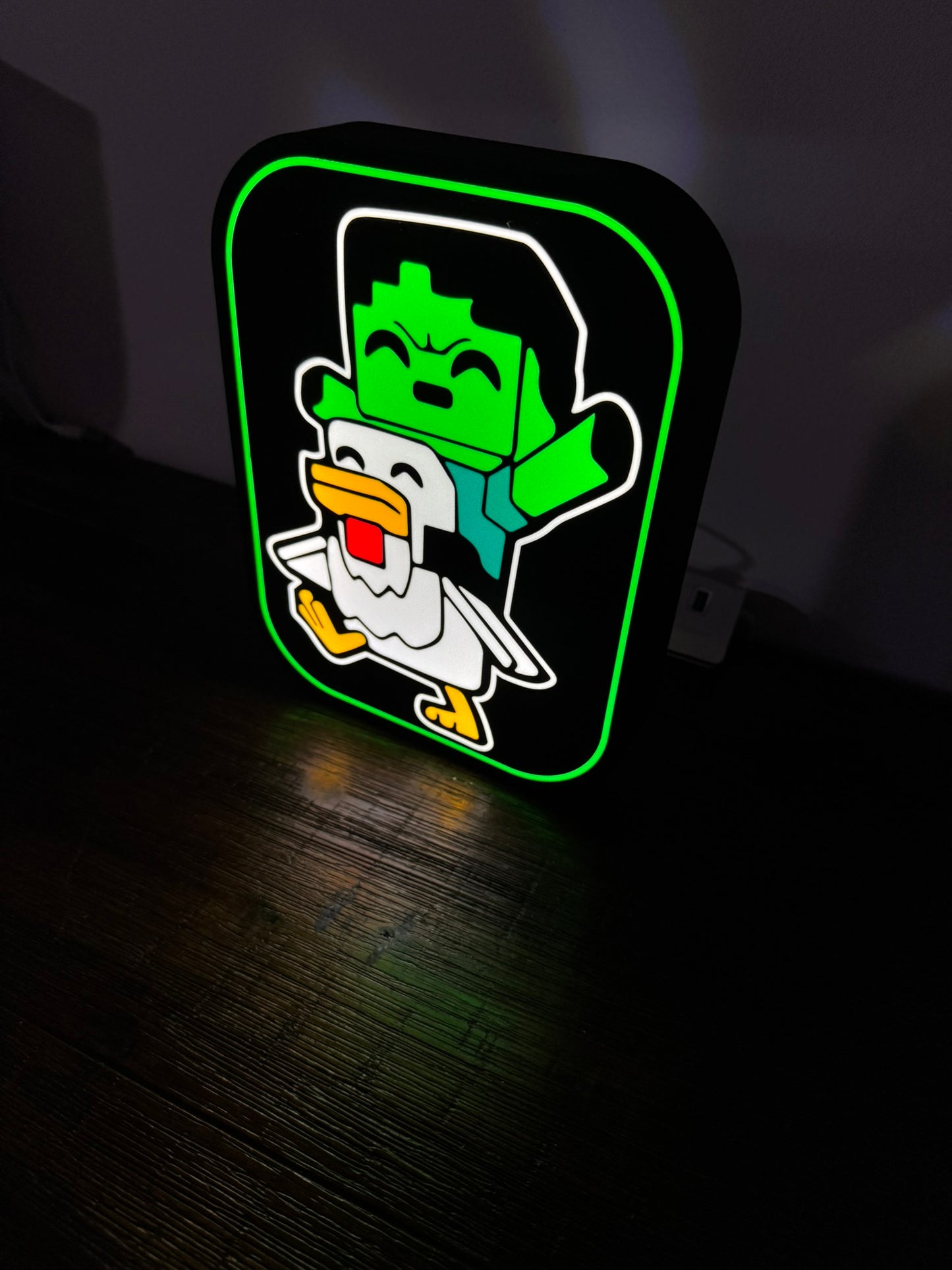 Minecraft: Chicken Jockey - Light up Sign/LED Display/Nightlight