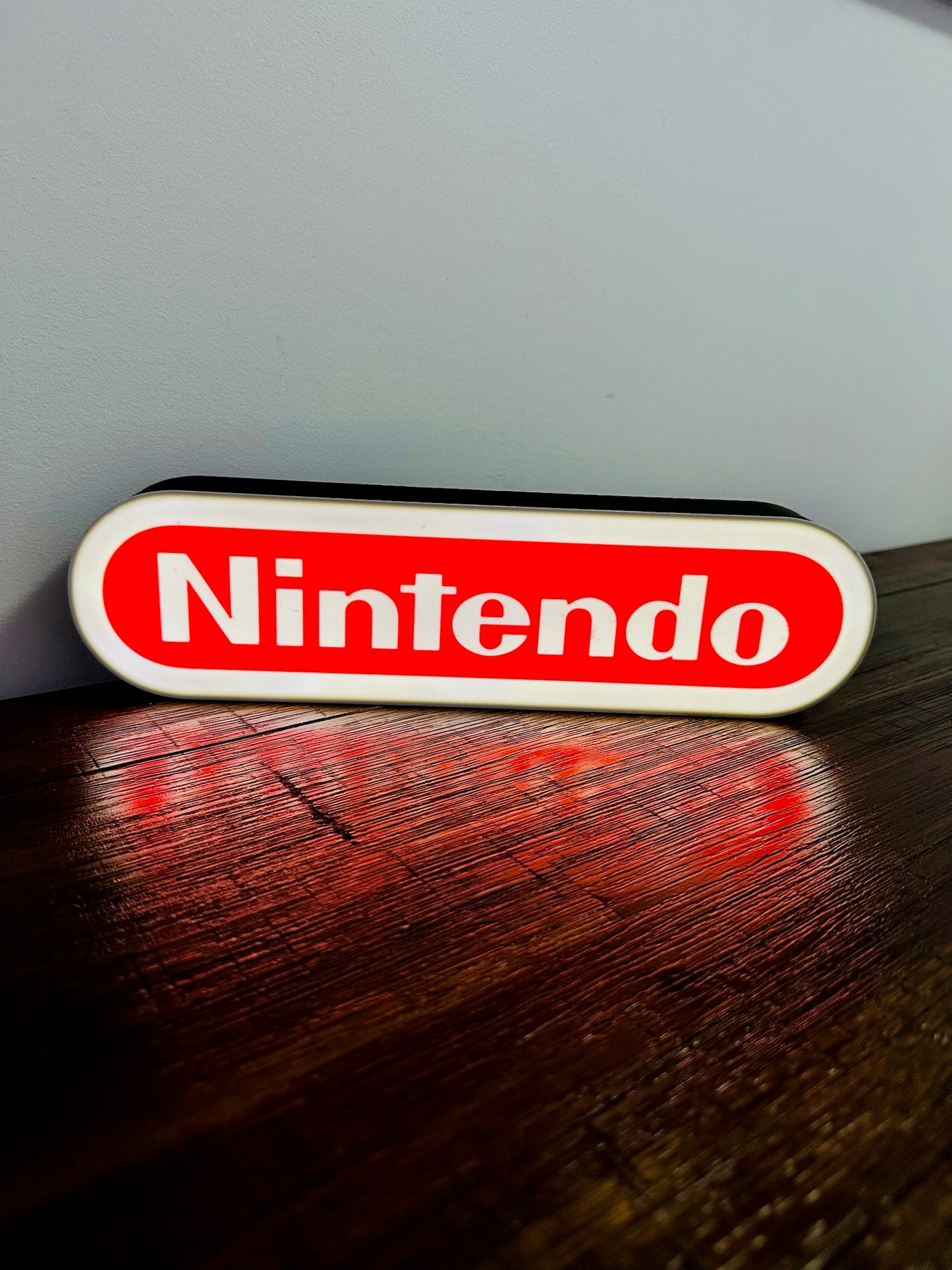Nintendo Logo LED Light-Up Display Sign - Illuminate Your Gaming Space! 🎮