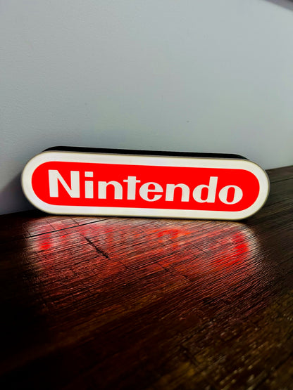 Nintendo Logo LED Light-Up Display Sign - Illuminate Your Gaming Space! 🎮