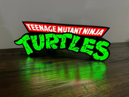 TMNT - Teenage Mutant Ninja Turtles - Logo - Night Light / Light Box / Light Up Wall Art - Michael's 3D World
