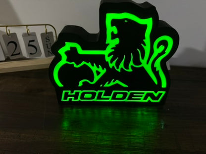 Holden Lion Badge - Light Up Artwork / Illuminated Wall Art / LED Display Sign