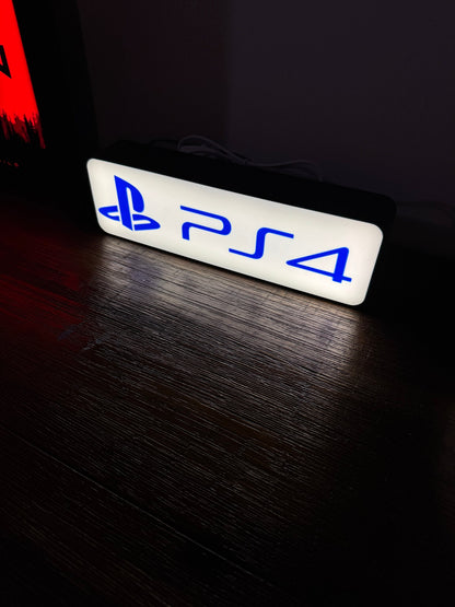 Playstation PS4 - Mini LED Light Up Sign / Night Light - USB Powered