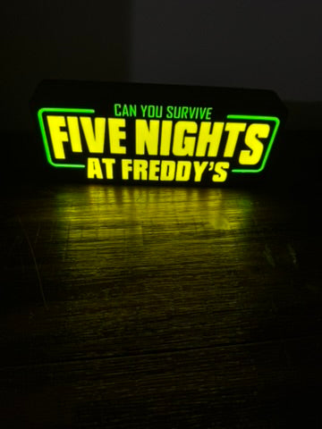 Can You Survive Five Nights at Freddy's - USB Light Up Sign / Night light FNAF