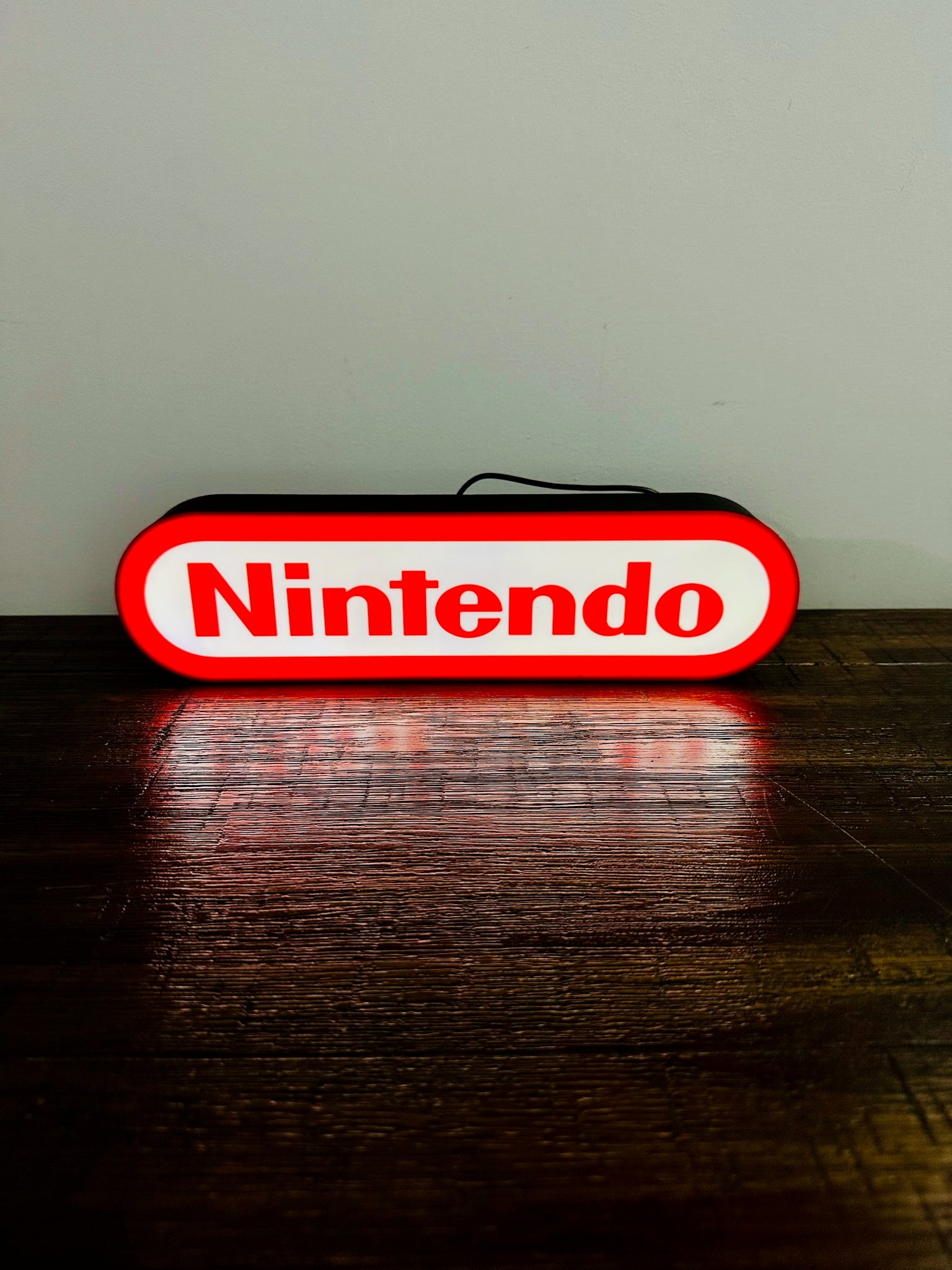 Nintendo Logo LED Light-Up Display Sign - Illuminate Your Gaming Space! 🎮