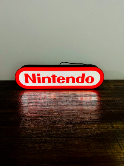 Nintendo Logo LED Light-Up Display Sign - Illuminate Your Gaming Space! 🎮