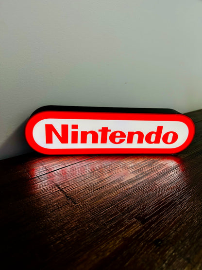 Nintendo Logo LED Light-Up Display Sign - Illuminate Your Gaming Space! 🎮