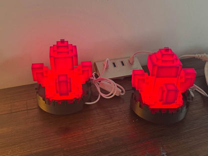 Minecraft: Gem/Crystal Light - LED Lit Night Light / Lamp - Desk/Bench Decoration