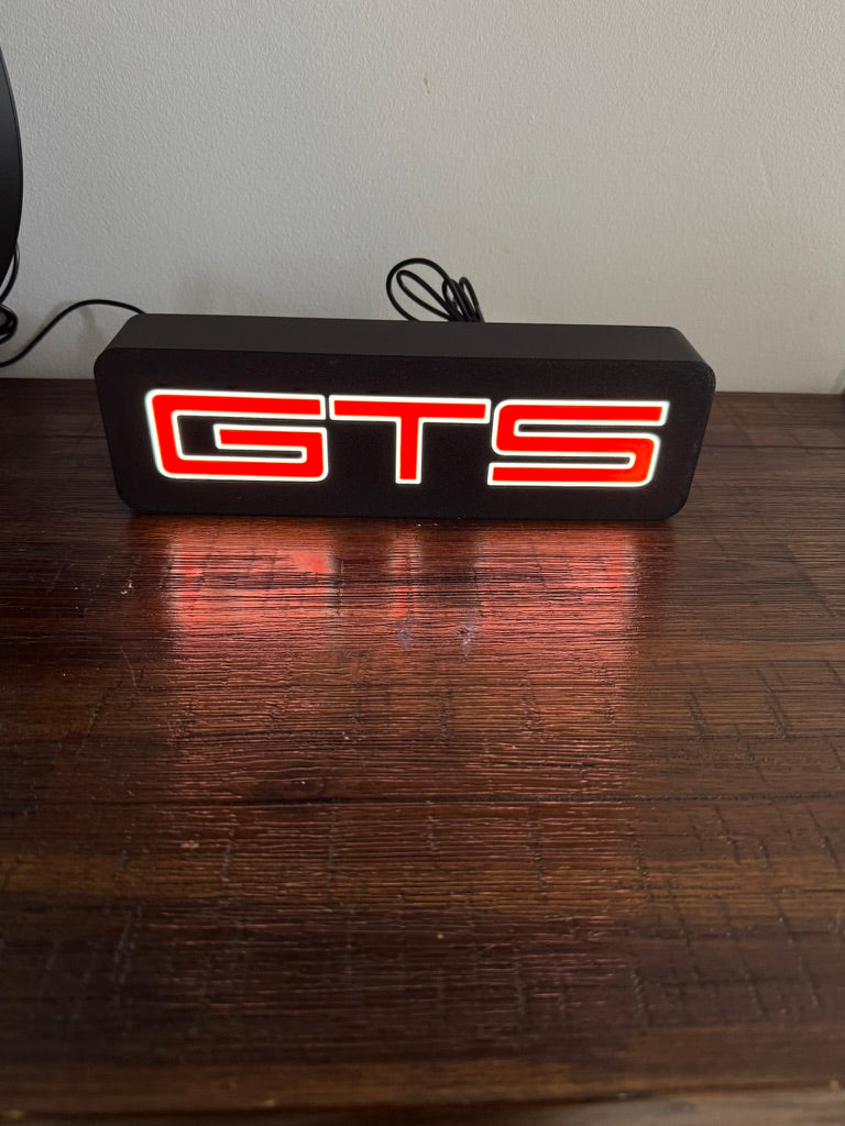 Holden Commodore GTS Badge - LED Light Up Sign / Illuminated Wall Art