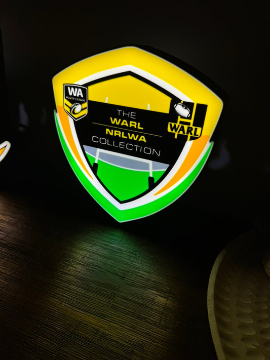 The WARL - Western Australian Rugby Leauge - NRLWA Collection - LED Light Up Sign / Night Light