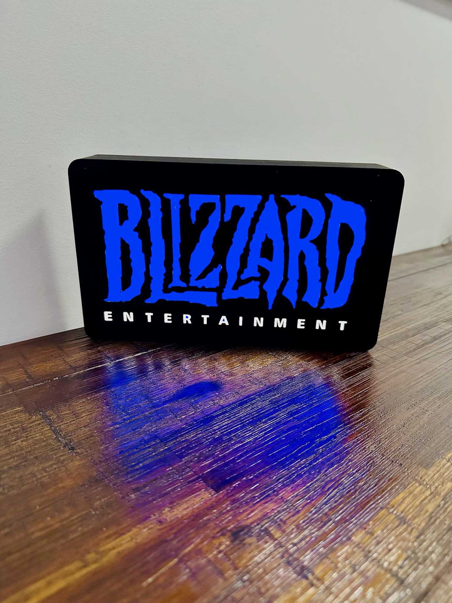 Blizzard Entertainment: Vivid blue light up sign / wall art