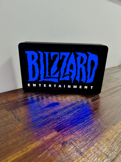 Blizzard Entertainment: Vivid blue light up sign / wall art