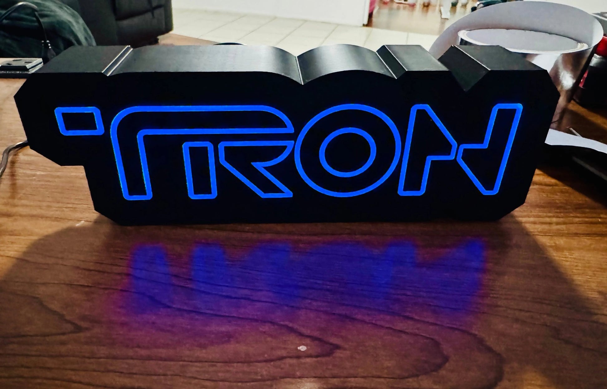 TRON Illuminated Desktop Sign - USB Powered