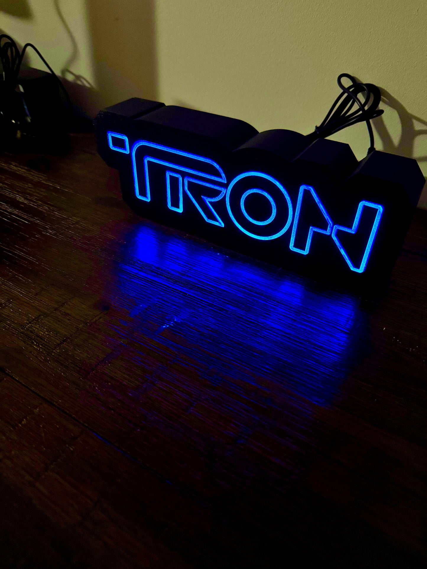 TRON Illuminated Desktop Sign - USB Powered
