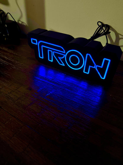 TRON Illuminated Desktop Sign - USB Powered