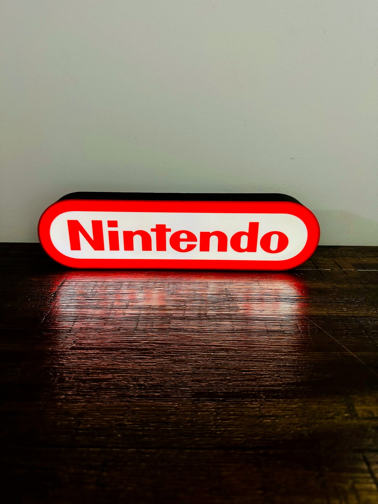 Nintendo Logo LED Light-Up Display Sign - Illuminate Your Gaming Space! 🎮