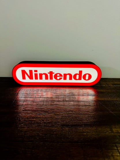 Nintendo Logo LED Light-Up Display Sign - Illuminate Your Gaming Space! 🎮