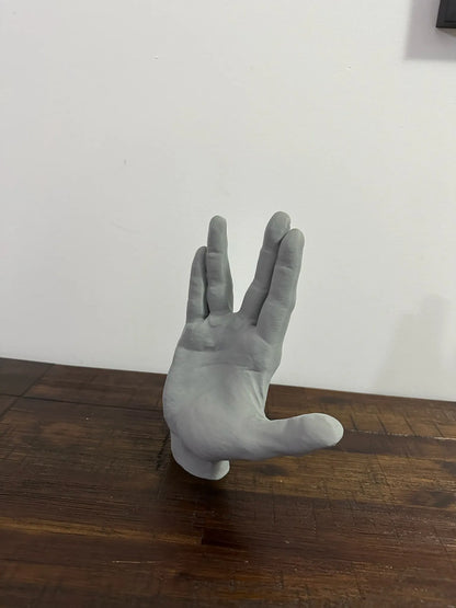 Spock Vulcan Salute Hand Pose Model - 20cm Tall - Michael's 3D World