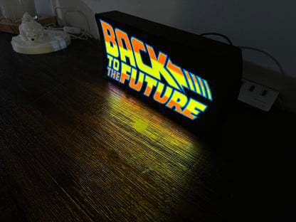 Back to the Future Logo - Light Up Sign - USB Powered Lamp