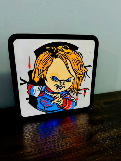 "Good Guy" Chucky - Light Up Sign / Night Light - USB Powered