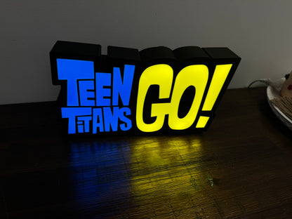 Teen Titans Go! - Light Up Sign - LED Display Illuminated Wall Art