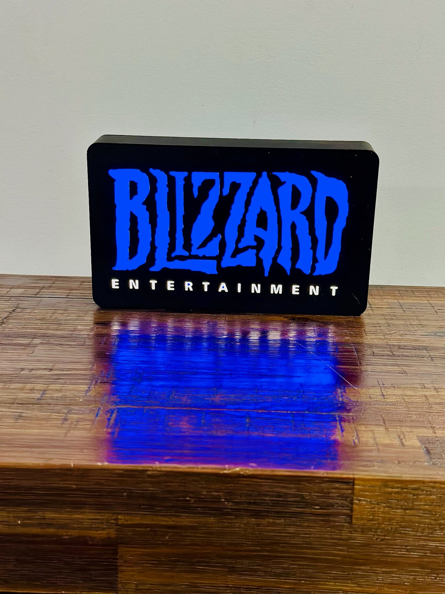 Blizzard Entertainment: Vivid blue light up sign / wall art