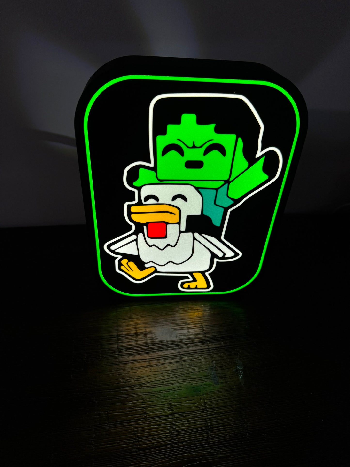 Minecraft: Chicken Jockey - Light up Sign/LED Display/Nightlight