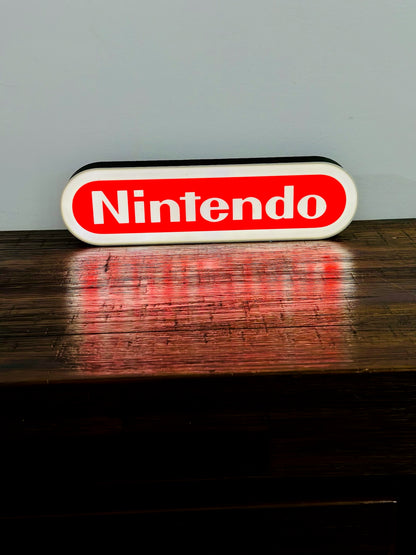 Nintendo Logo LED Light-Up Display Sign - Illuminate Your Gaming Space! 🎮