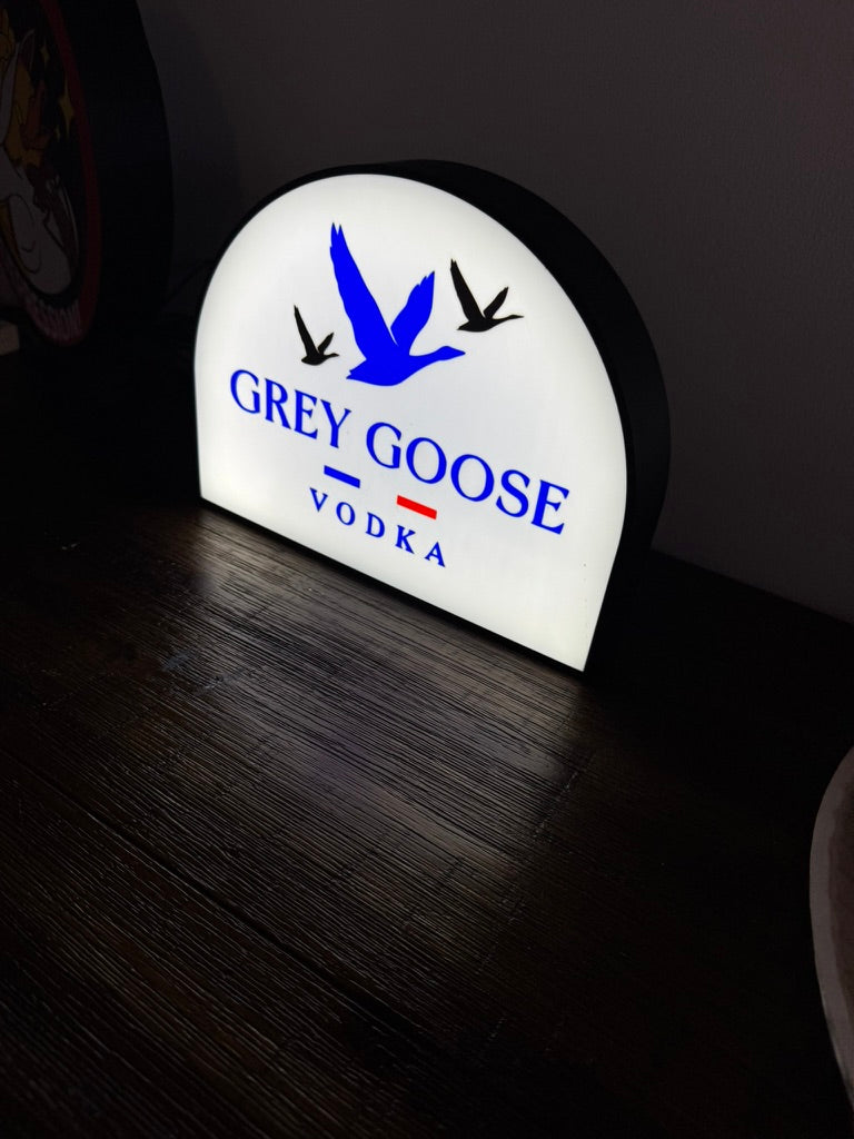 Grey Goose - LED Light Up Wall Art / Sign