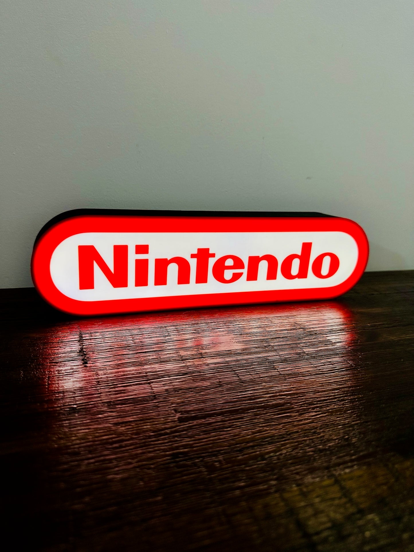 Nintendo Logo LED Light-Up Display Sign - Illuminate Your Gaming Space! 🎮